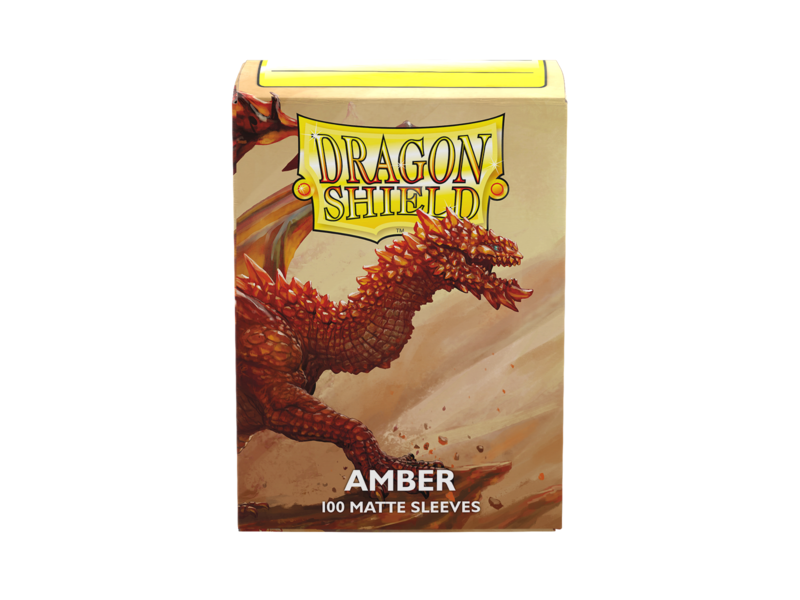 Dragon Shield Sleeves Matte Amber 100ct