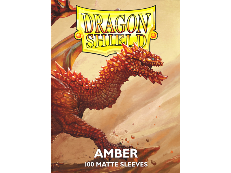 Dragon Shield Sleeves Matte Amber 100ct