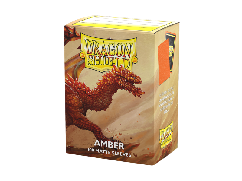 Dragon Shield Sleeves Matte Amber 100ct