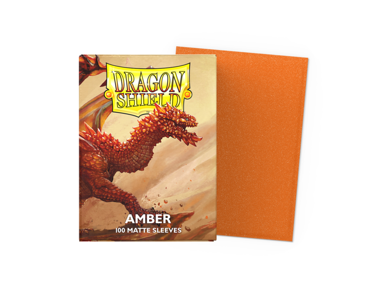Dragon Shield Sleeves Matte Amber 100ct