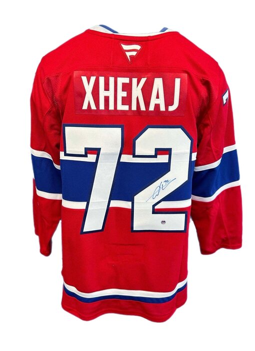 Arber Xhekaj Autographed Fanatics Premium Jersey