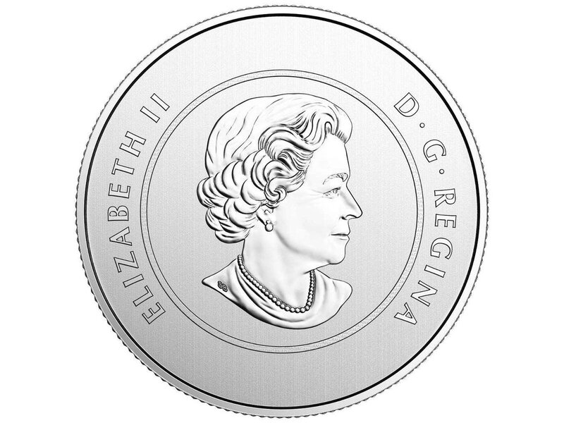 MINT $5 Proudly Canadian - Pure Silver Glow-in-the-Dark Coin - 2017