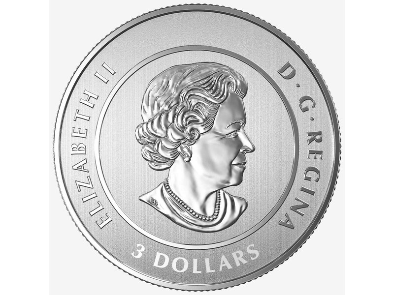 Monnaie Royale Canadienne $3 Heart of our Nation - Pure Silver Coin - 2017