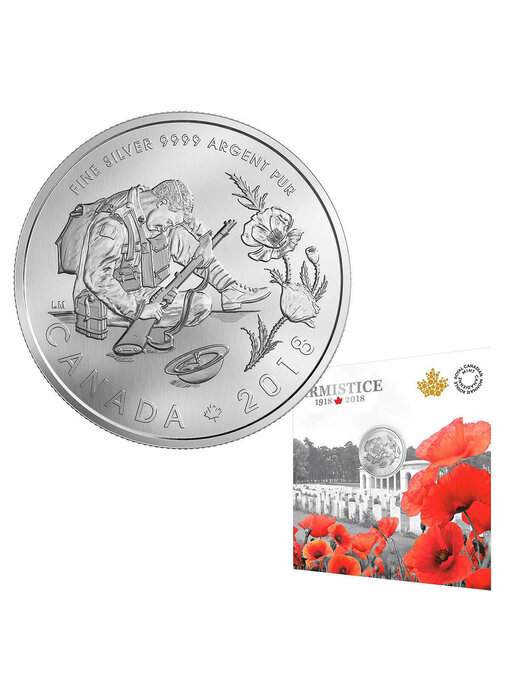 $10 Armistice - Pure Silver Coin - 2018