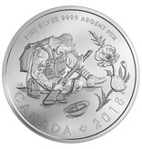 Monnaie Royale Canadienne $10 Armistice - Pure Silver Coin - 2018