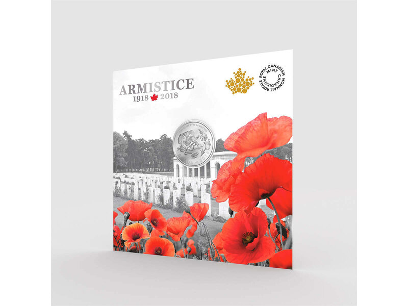 Monnaie Royale Canadienne $10 Armistice - Pure Silver Coin - 2018