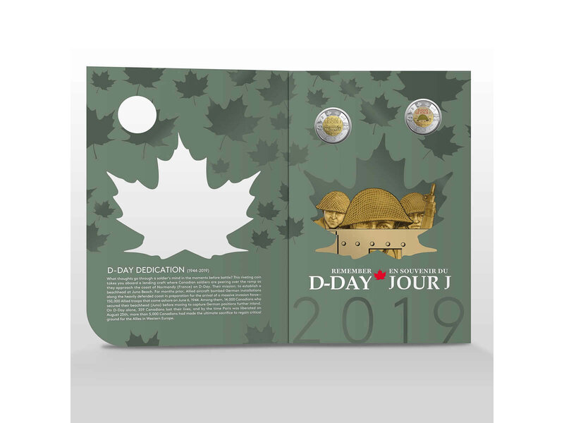 Monnaie Royale Canadienne D-Day Commemorative Collector Keepsake - 2019