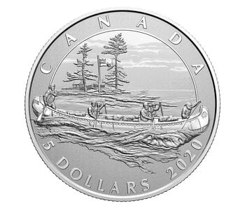 MINT $5 350th Anniversary of Hudson's Bay Pure Silver Coin - 2020