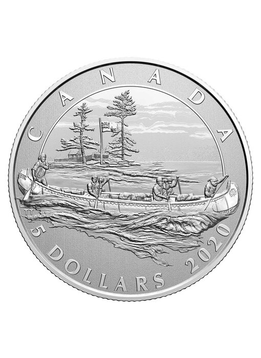 MINT $5 Moments To Hold: 350th Anniversary of Hudson's Bay Company - Pure Silver Coin - 2020