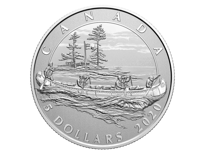 Monnaie Royale Canadienne MINT $5 350th Anniversary of Hudson's Bay Pure Silver Coin - 2020
