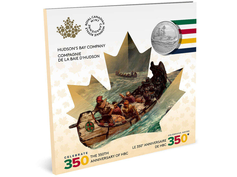 Monnaie Royale Canadienne MINT $5 350th Anniversary of Hudson's Bay Pure Silver Coin - 2020