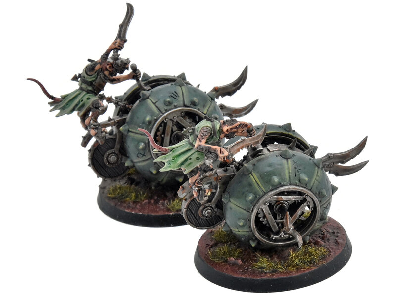 Games Workshop SKAVEN 2 Doom-Flayers PRO PAINTED Warhammer Sigmar