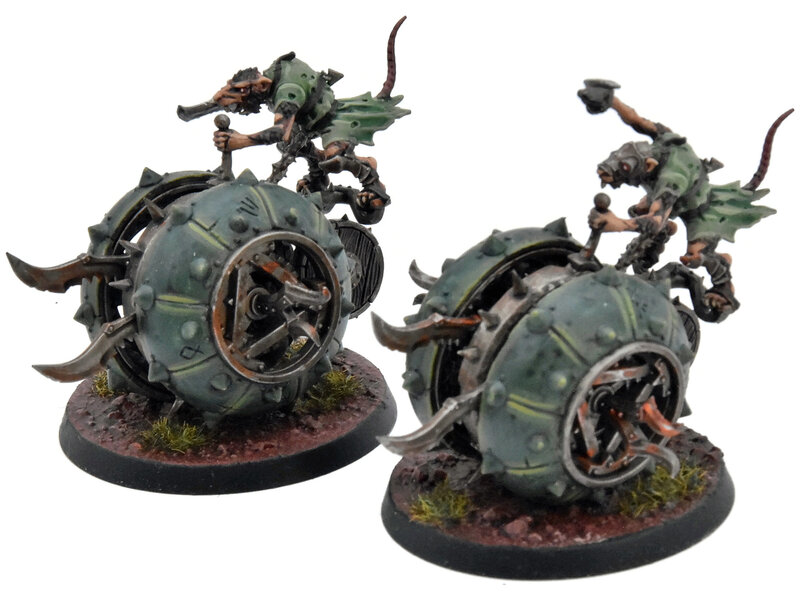 Games Workshop SKAVEN 2 Doom-Flayers COMMISSION PRO PAINTED Warhammer Sigmar