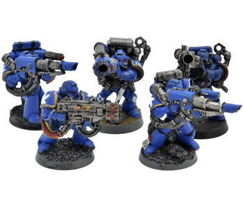 SPACE MARINES 5 Tactical Space Marines #6 SOME METAL Warhammer 40K