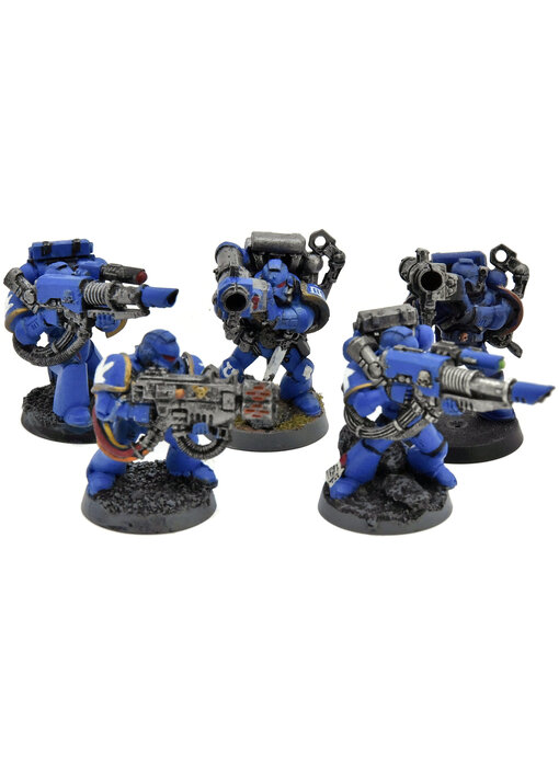 SPACE MARINES 5 Tactical Space Marines #6 SOME METAL Warhammer 40K