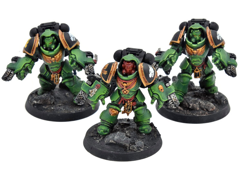 Games Workshop SALAMANDERS 3 Aggressors #1 Warhammer 40K WELL PAINTED