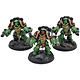 SALAMANDERS 3 Aggressors #1 Warhammer 40K WELL PAINTED
