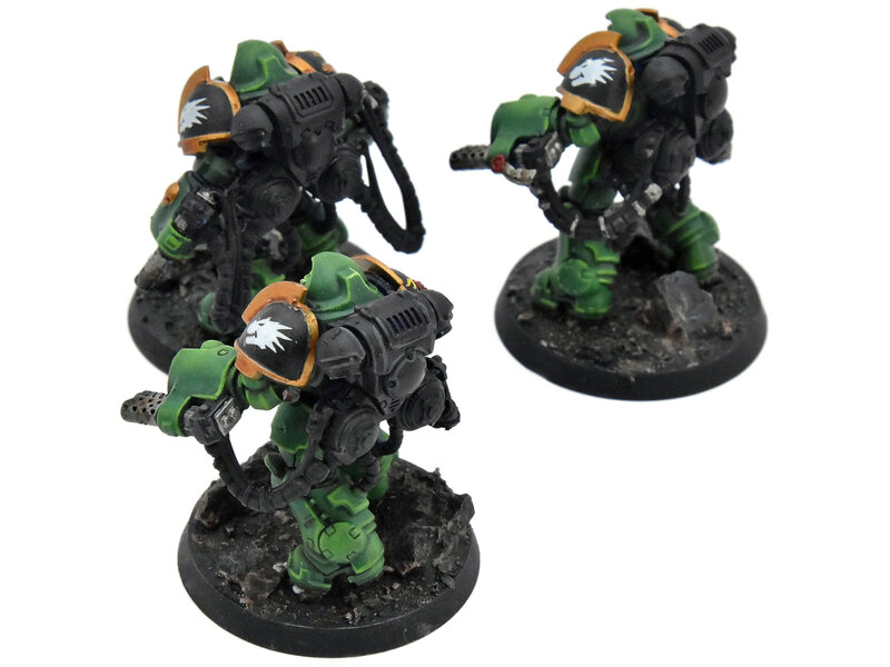 Games Workshop SALAMANDERS 3 Aggressors #1 Warhammer 40K WELL PAINTED