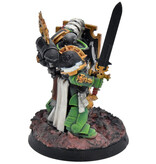Games Workshop SALAMANDERS Captain with relic shield #1 WELL PAINTED Warhammer 40K