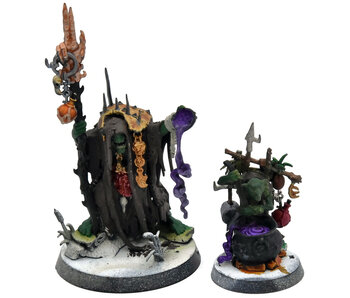 ORRUK WARCLANS Swampcalla Shaman & Pot-grot #1 Sigmar Dominion