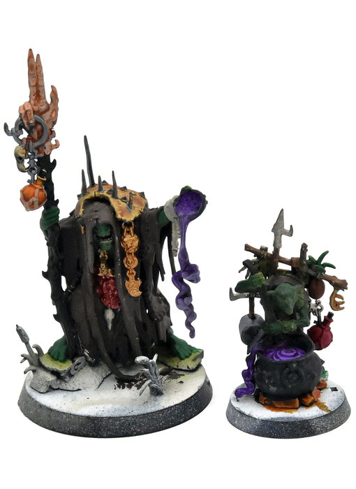 ORRUK WARCLANS Swampcalla Shaman & Pot-grot #1 Sigmar Dominion