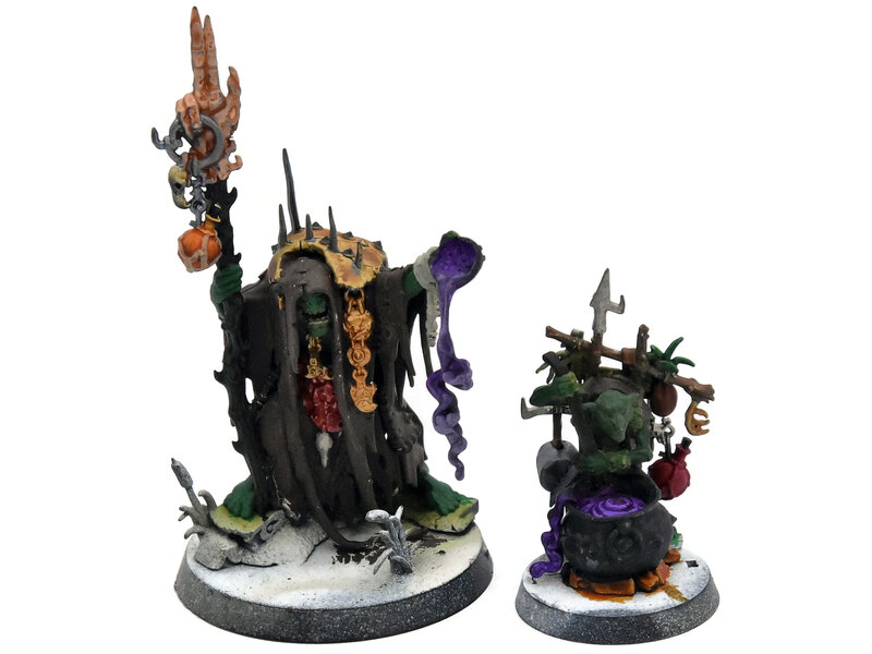 Games Workshop ORRUK WARCLANS Swampcalla Shaman & Pot-grot #1 Sigmar Dominion