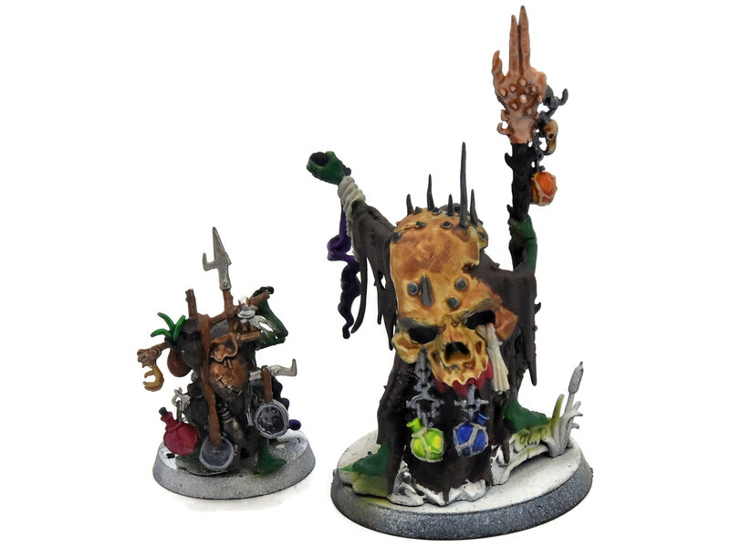 Games Workshop ORRUK WARCLANS Swampcalla Shaman & Pot-grot #1 Sigmar Dominion