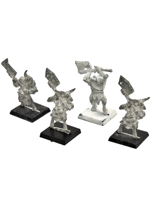 BEASTMEN 4 Pestigors #1 METAL Warhammer Fantasy