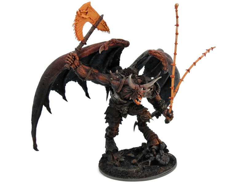 Games Workshop DAEMONS OF KHORNE Bloodthirster #1 WELL PAINTED Sigmar Forge World