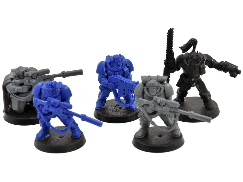 Games Workshop SPACE MARINES 5 Scouts with Sniper Rifles #9 Warhammer 40K
