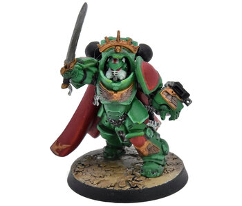 SPACE MARINES Captain in Gravis Armour #1 40K Salamanders WELL PAINTED