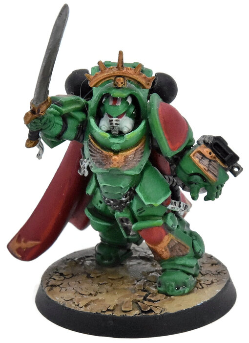 SPACE MARINES Captain in Gravis Armour #1 40K Salamanders WELL PAINTED