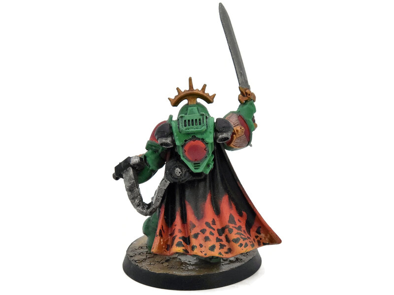 Games Workshop SPACE MARINES Captain in Gravis Armour #1 40K Salamanders WELL PAINTED