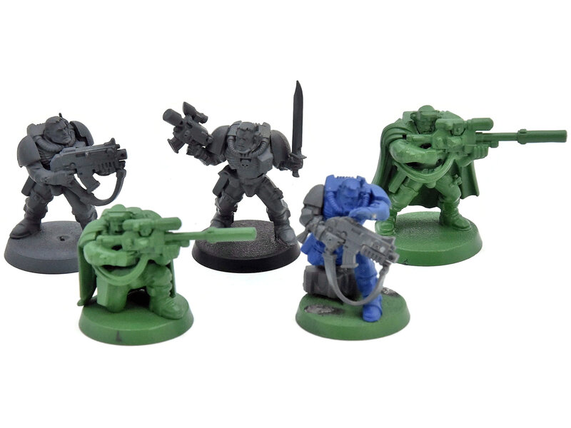 Games Workshop SPACE MARINES 5 Scouts with Sniper Rifle #4 Warhammer 40K