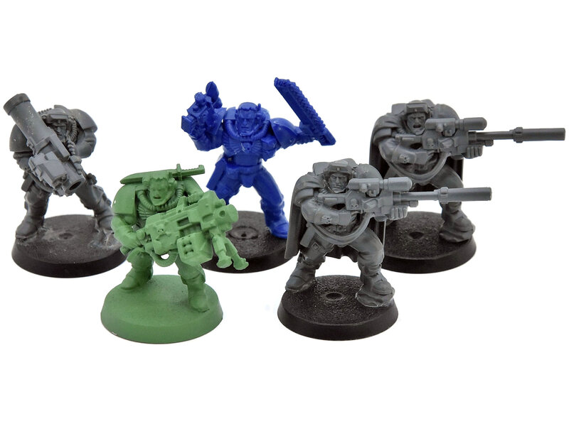 Games Workshop SPACE MARINES 5 Scouts with Sniper Rifles #3 Warhammer 40K