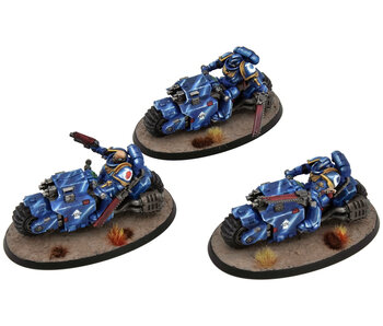 SPACE MARINES 3 Outriders #1 WELL PAINTED Warhammer 40K
