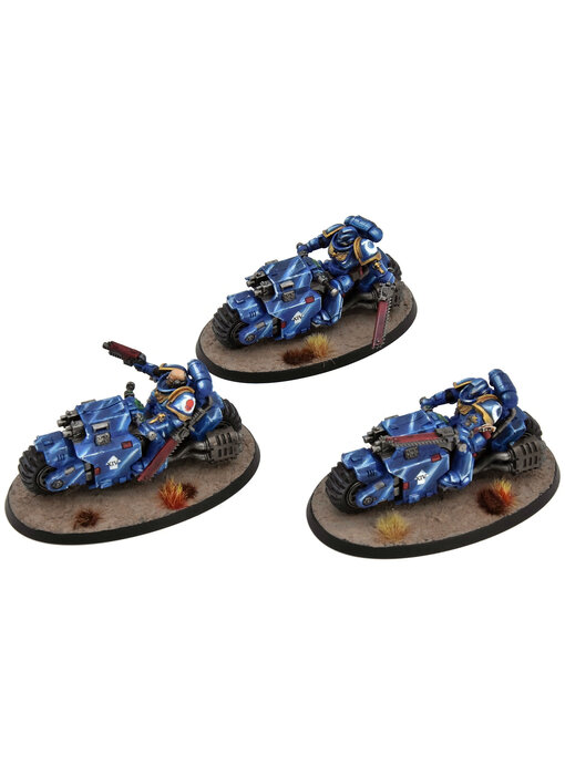 SPACE MARINES 3 Outriders #1 WELL PAINTED Warhammer 40K