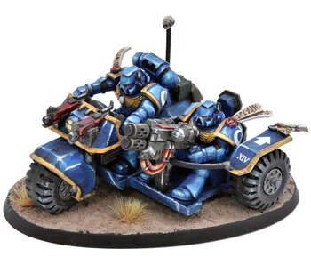SPACE MARINES Attack Bike #1 WELL PAINTED Warhammer 40K