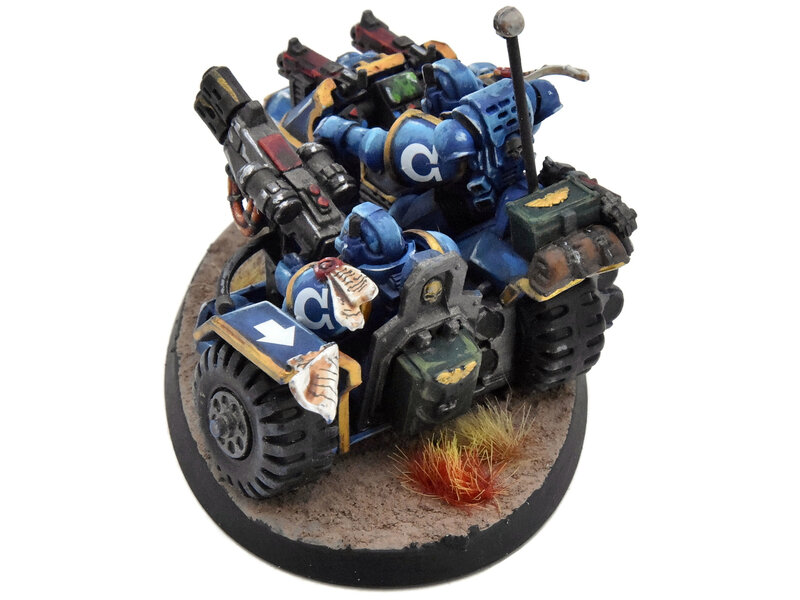 Games Workshop SPACE MARINES Attack Bike #1 WELL PAINTED Warhammer 40K