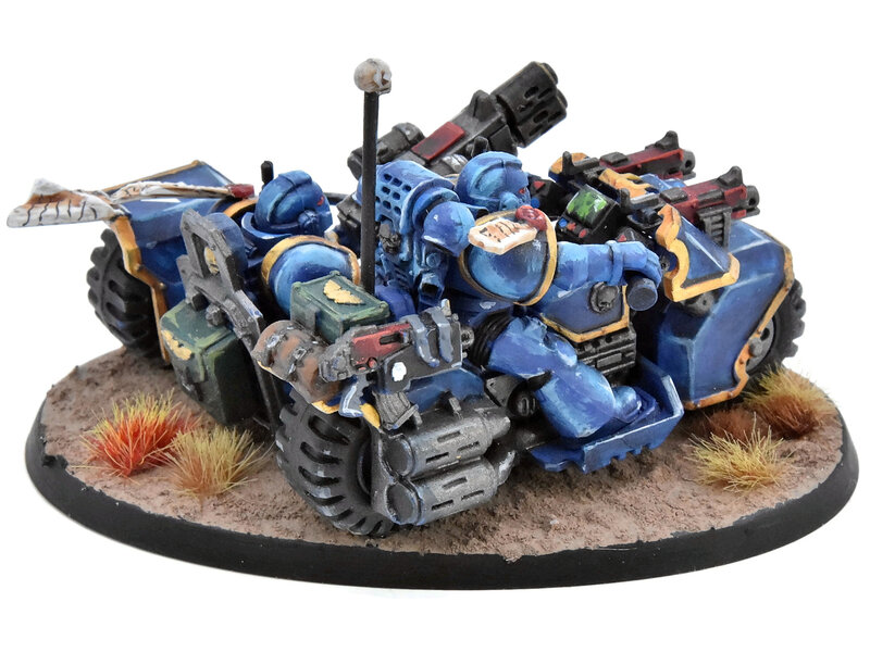 Games Workshop SPACE MARINES Attack Bike #1 WELL PAINTED Warhammer 40K