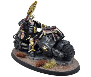 SPACE MARINES Chaplain on Bike #1 WELL PAINTED Warhammer 40K
