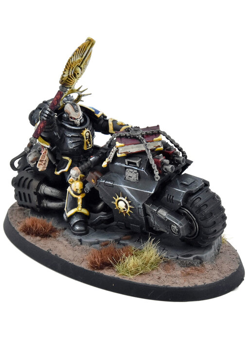 SPACE MARINES Chaplain on Bike #1 WELL PAINTED Warhammer 40K