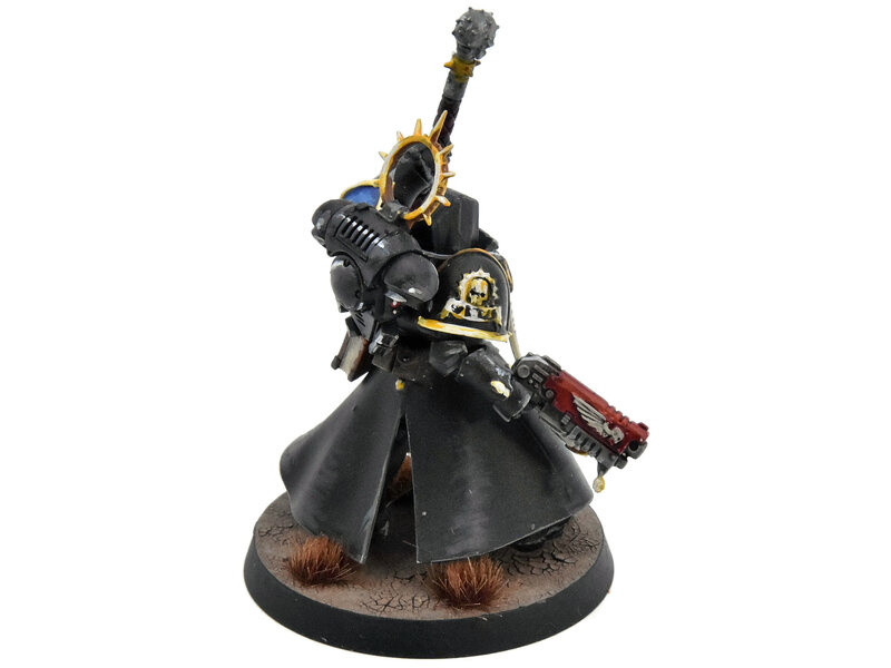 Games Workshop SPACE MARINES Chaplain #1 WELL PAINTED Warhammer 40K Ultramarines