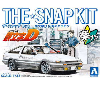 Aoshima The Snap Kit 1/32 Takumi's Hachiroku Plastic Model (Initial D)