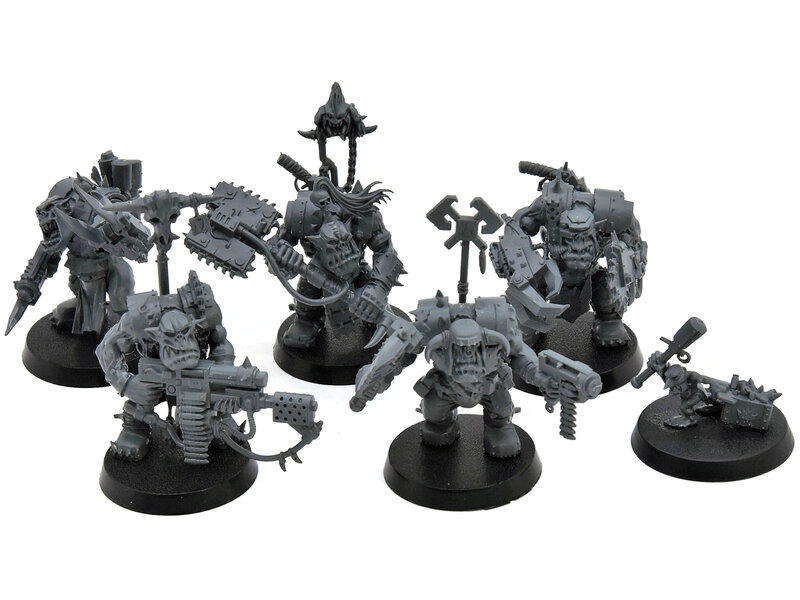 Games Workshop ORKS 6 Nobz #1 Warhammer 40K