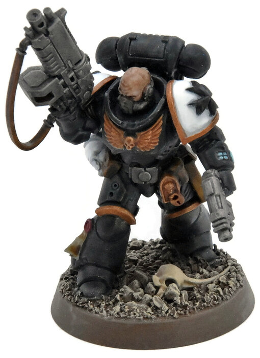 SPACE MARINES Lieutenant #2 WELL PAINTED Warhammer 40K Black Templars