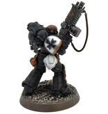 Games Workshop SPACE MARINES Lieutenant #2 WELL PAINTED Warhammer 40K Black Templars
