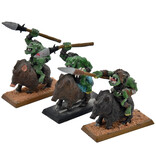 Games Workshop ORCS AND GOBLINS 3 Boar Boyz #1 METAL Fantasy