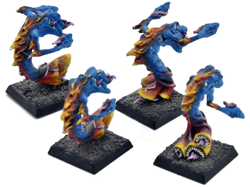 Games Workshop CHAOS DAEMONS 4 Flamers #1 METAL Classic Fantasy