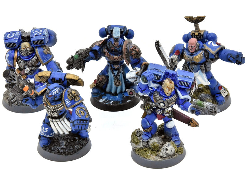 Games Workshop SPACE MARINES 5 Various Marines #1 METAL parts Warhammer 40K